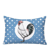 Rooster Indoor/Outdoor Reversible Rectangular Pillow