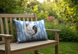 Rooster Indoor/Outdoor Reversible Rectangular Pillow