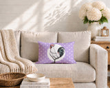 Rooster Indoor/Outdoor Reversible Rectangular Pillow