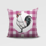 Rooster Indoor/Outdoor Reversible Square Pillow