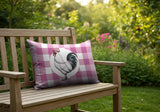 Rooster Indoor/Outdoor Reversible Rectangular Pillow