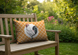 Rooster Indoor/Outdoor Reversible Rectangular Pillow