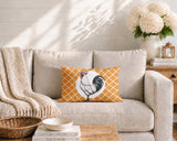Rooster Indoor/Outdoor Reversible Rectangular Pillow