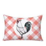 Rooster Indoor/Outdoor Reversible Rectangular Pillow