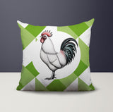 Rooster Indoor/Outdoor Reversible Square Pillow