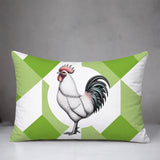 Rooster Indoor/Outdoor Reversible Rectangular Pillow