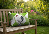Rooster Indoor/Outdoor Reversible Rectangular Pillow