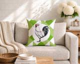 Rooster Indoor/Outdoor Reversible Square Pillow