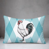 Rooster Indoor/Outdoor Reversible Rectangular Pillow