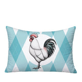 Rooster Indoor/Outdoor Reversible Rectangular Pillow