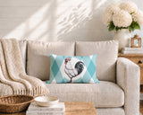 Rooster Indoor/Outdoor Reversible Rectangular Pillow