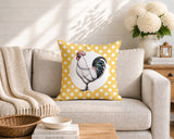 Rooster Indoor/Outdoor Reversible Square Pillow