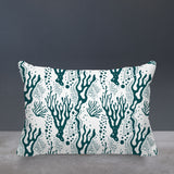 Rosamund Seaweed Lumbar Indoor/Outdoor Throw Pillow