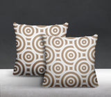 Rounda Geometric Reversible Indoor/Outdoor Square Pillow