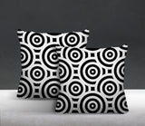 Rounda Geometric Reversible Indoor/Outdoor Square Pillow
