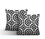 Rounda Geometric Reversible Indoor/Outdoor Square Pillow