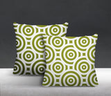Rounda Geometric Reversible Indoor/Outdoor Square Pillow