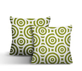 Rounda Geometric Reversible Indoor/Outdoor Square Pillow