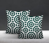 Rounda Geometric Reversible Indoor/Outdoor Square Pillow
