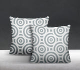 Rounda Geometric Reversible Indoor/Outdoor Square Pillow