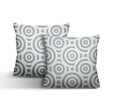 Rounda Geometric Reversible Indoor/Outdoor Square Pillow