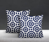 Rounda Geometric Reversible Indoor/Outdoor Square Pillow