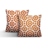 Rounda Geometric Reversible Indoor/Outdoor Square Pillow