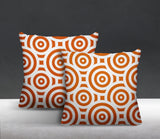 Rounda Geometric Reversible Indoor/Outdoor Square Pillow
