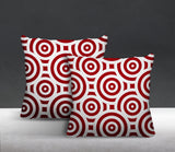 Rounda Geometric Reversible Indoor/Outdoor Square Pillow