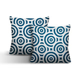 Rounda Geometric Reversible Indoor/Outdoor Square Pillow