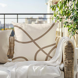 Roya Abstract Square Indoor/Outdoor Throw Pillow