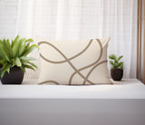 Roya Abstract Reversible Indoor/Outdoor Rectangular Pillow