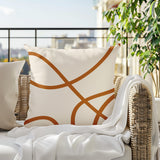 Roya Abstract Square Indoor/Outdoor Throw Pillow