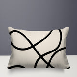 Roya Abstract Reversible Indoor/Outdoor Rectangular Pillow