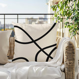 Roya Abstract Square Indoor/Outdoor Throw Pillow