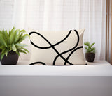 Roya Abstract Reversible Indoor/Outdoor Rectangular Pillow