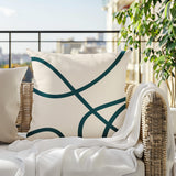 Roya Abstract Square Indoor/Outdoor Throw Pillow