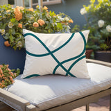 Roya Abstract Reversible Indoor/Outdoor Rectangular Pillow