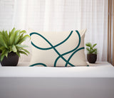 Roya Abstract Reversible Indoor/Outdoor Rectangular Pillow