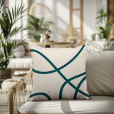 Roya Abstract Square Indoor/Outdoor Throw Pillow