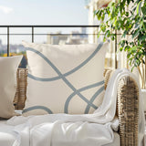 Roya Abstract Square Indoor/Outdoor Throw Pillow