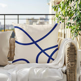 Roya Abstract Square Indoor/Outdoor Throw Pillow