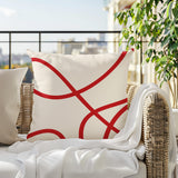 Roya Abstract Square Indoor/Outdoor Throw Pillow