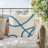 Roya Abstract Square Indoor/Outdoor Throw Pillow