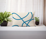 Roya Abstract Reversible Indoor/Outdoor Rectangular Pillow