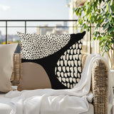 Roz Abstract Reversible Indoor/Outdoor Square Pillow