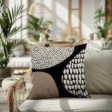 Roz Abstract Reversible Indoor/Outdoor Square Pillow