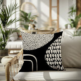 Roz Abstract Reversible Indoor/Outdoor Square Pillow