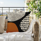 Roz Abstract Reversible Indoor/Outdoor Square Pillow