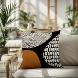Roz Abstract Reversible Indoor/Outdoor Square Pillow